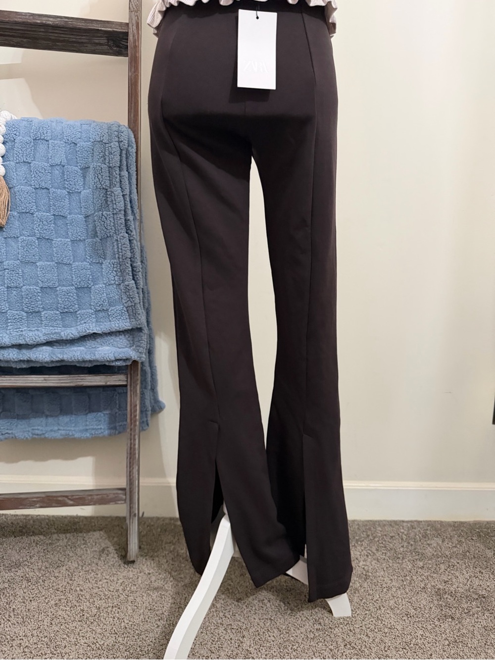 ZARA Slit Flare Trousers NWT! - Picture 7 of 16